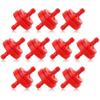 10 Pack Lawn Mower 1/4 Inch Inline Gas Fuel Filter