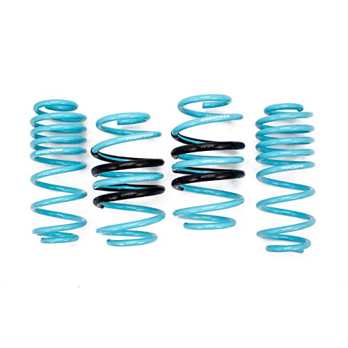 Godspeed LS-TS-VN-0006 Traction-S Performance Lowering Springs, Reduce Body Roll, Improved Handling, Set of 4, compatible with Volkswagen Jetta GLI 2011-18