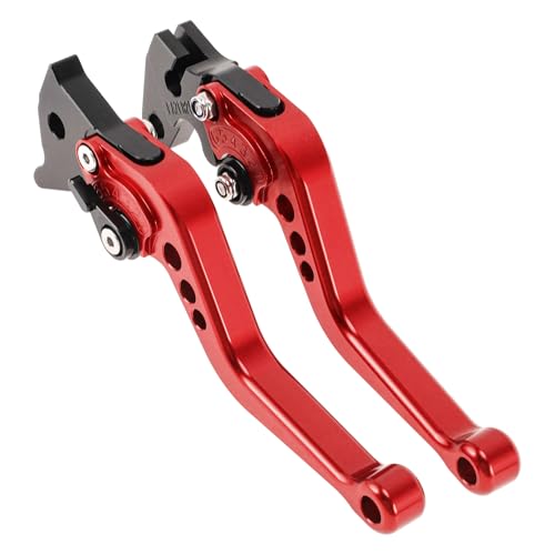 6-Speed Short Brake Clutch Levers for Yamaha Raptor 660 01-04 Red - color: Red