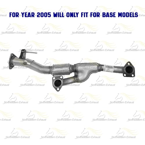 Exhaust Front Flex Y-Pipe Compatible for 2003-2007 Honda Accord 3.0L | Stainless Steel | Northeastern Exhaust | Free Gaskets and Bolt Kit Included | Direct-Fit Replacement