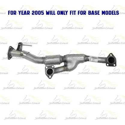 Exhaust Front Flex Y-Pipe Compatible for 2003-2007 Honda Accord 3.0L | Stainless Steel | Northeastern Exhaust | Free Gaskets and Bolt Kit Included | Direct-Fit Replacement