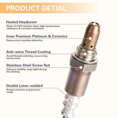 Nifeida 234-9135 Oxygen Sensor Upstream for Nissan Altima Frontier Xterra Quest NV1500 NV2500 NV3500 & Infiniti G37 M37 Replace# 22693-1JA0A 22693-1MR0A 211500-7630 - size: 234-9135