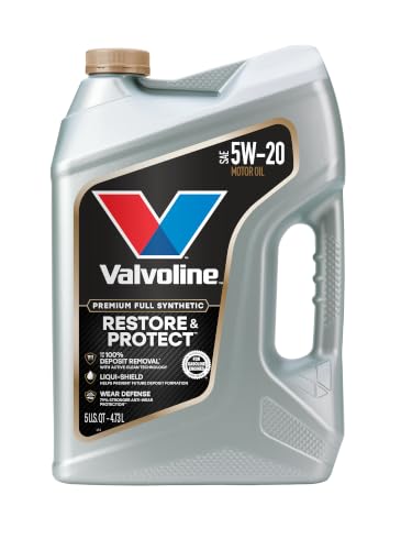 Valvoline Restore & Protect Full Synthetic 5W-20 Motor Oil 5 Quart - size: 5 QT, style: Restore & Protect