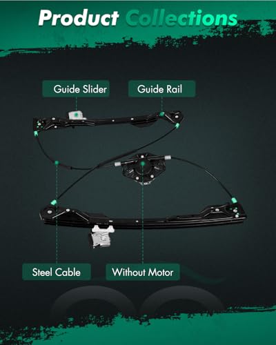SCITOO Manual Window Regulator for Ford Focus 2001-2007 - size: 740-128 | Front Left