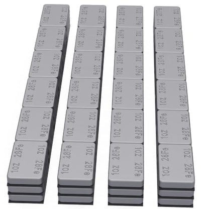 MIKKUPPA 1oz Adhesive Stick on Wheel Weights Gray, 72oz/Box - color: Grey, size: 72 PCS