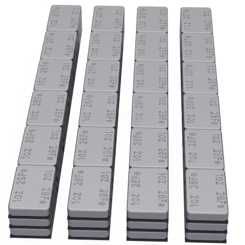 MIKKUPPA 1oz Adhesive Stick on Wheel Weights Gray, 72oz/Box - color: Grey, size: 72 PCS