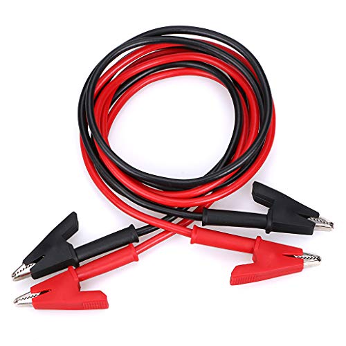 Sumnacon 2 Pcs Dual Ended Crocodile Alligator Clips with Wires,3.3 ft/1m - size: 1 m