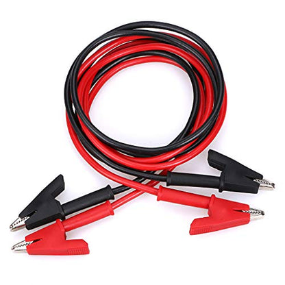 Sumnacon 2 Pcs Dual Ended Crocodile Alligator Clips with Wires,3.3 ft/1m - size: 1 m