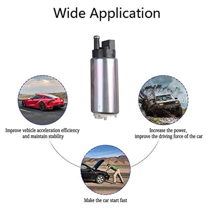 255LPH Electric Fuel Pump High Performance Replace Walbro GSS342 with Installation Kits - size: GSS342