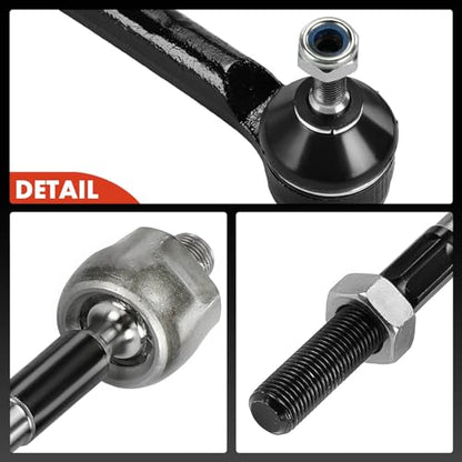 A-Premium Front Inner & Outer Tie Rod End Kit, Compatible with Nissan