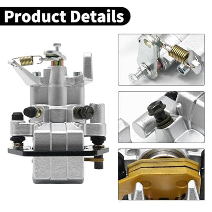 Saihisday 5UG-2580V-02-00 Rear Middle Brake Caliper Assembly Replacement for Yamaha Rhino 450 2006 2007 2008 2009 Replacement for Yamaha Rhino 660 2004 2005 2006 2007