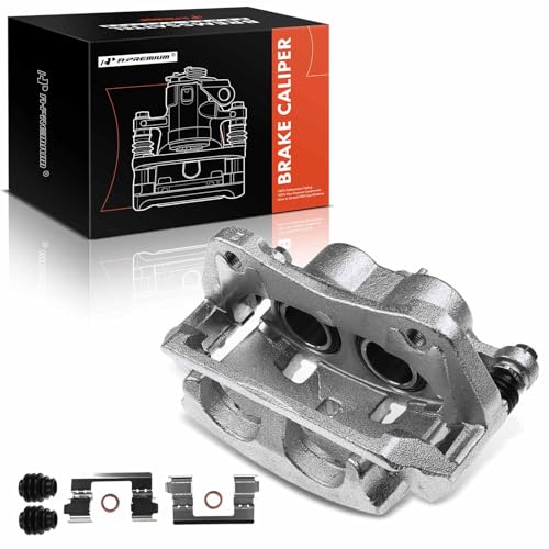 A-Premium Front Left Driver Disc Brake Caliper with Bracket - style: Front Driver Side