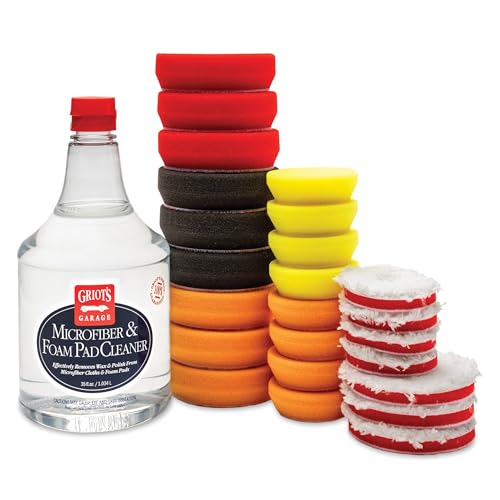 Griot's Garage 2” & 3” Pad Kit for G8 Random Orbital Polisher, 11640 - size: Pad Accessory Kit