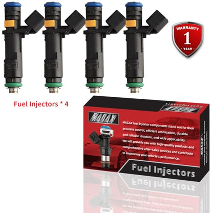 Set of 4 Fuel Injectors 4593986AA FJ1233 04593986AB Replacement - size: FJ1233