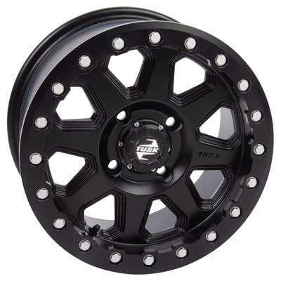 4/137 Tusk Uinta Beadlock Wheel 14x7 4.0 + 3.0 Matte Black For Can-Am Maverick X3 900 HO 64 Inch 2018