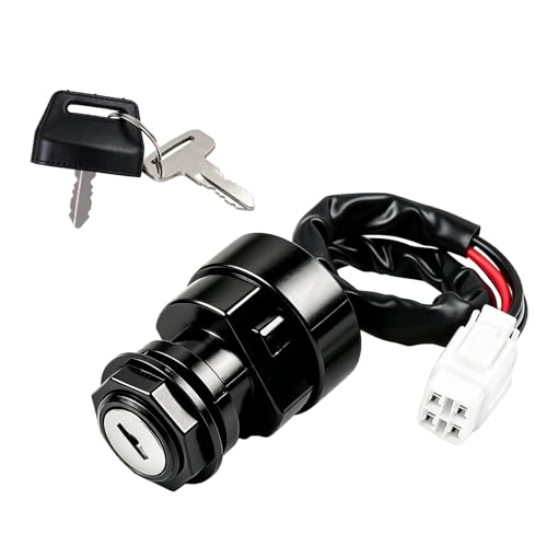 FLYPIG ATV Ignition Switch Assembly Fits Yamaha YFZ450 Kodiak 400 450