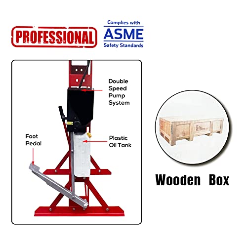 30 Ton H-Frame Hydraulic Shop Press with Floor Press Plates for Garage Shop