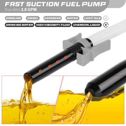 Portable Cordless Fuel Transfer Pump Battery Powered with Gloves - color: 1 Pack of Light Grey
