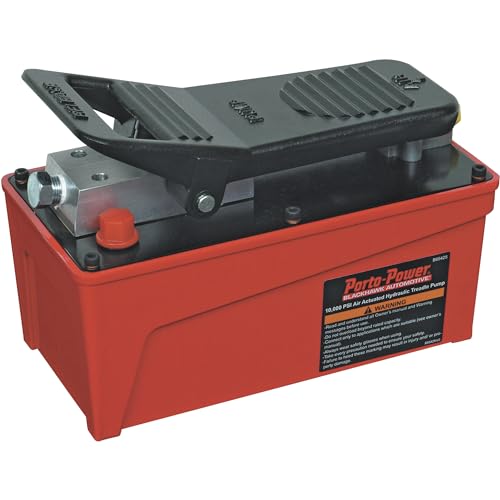 Porto-Power B65425 Air Foot Operated Pump (10,000 Psi 91 Cu.in. Reservoir), 5 Red