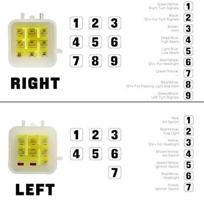 7/8" 22mm Motorcycle Handlebar Control Switches Left Right Vintage