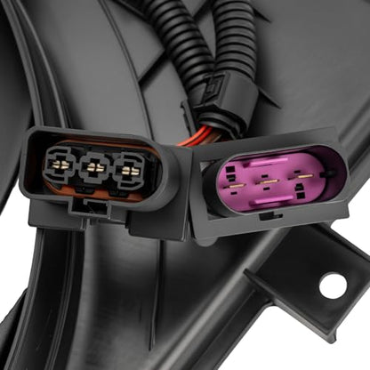 KAX Engine Radiator Cooling Fan, Fit for 1999-2005 Jetta, 1999-2006 Golf - size: 1999-2005 Jetta, 1999-2006 Golf