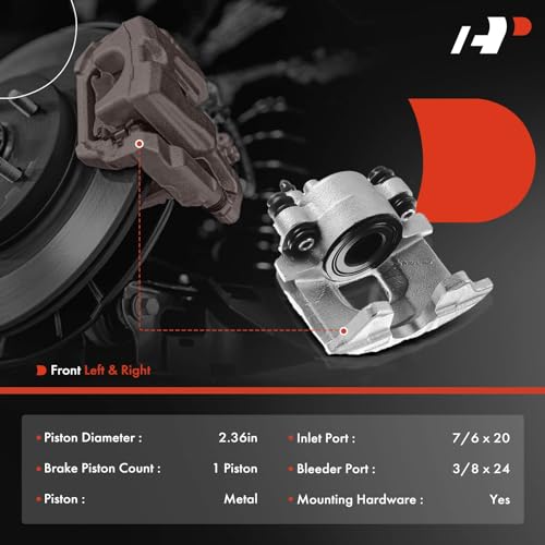 A-Premium Disc Brake Caliper without Bracket - style: Front Driver and Passenger