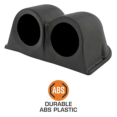 GlowShift Universal 60mm Black Dual Dashboard Gauge Pod Holder