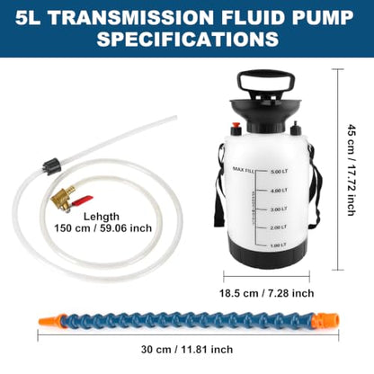 5L Transmission Fluid Pump, Gear Oil Pump, Oil Transfer Pump for ATF - size: Fluid Pump - 5L
