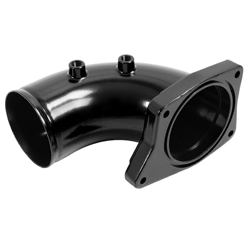 Turbo Air Intake Elbow Pipe Compatible with 03-07 F-250 F-350 F-450 - color: Black
