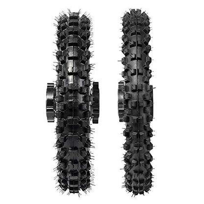 60/100-14 Front and 80/100-12 Rear Disc Brake Wheel Tires Rim With 12mm Bearing for Pit Dirt Bike