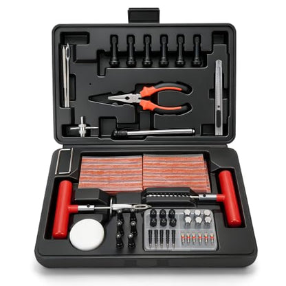 ORCISH Heavy Duty 98pcs Tire Repair Kit, Tubeless Tire Plug Kit for Flats - size: 98 Piece Set
