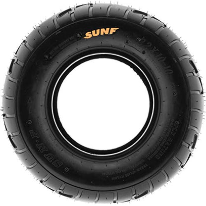 Set of 4 SunF A021 TT Sport ATV UTV Flat Track Tires 19x7-8 Front & 225/45-10 (18x9-10) Rear, 6 PR, Tubeless - size: 19x7-8 & 225/45-10 (18x9-10)