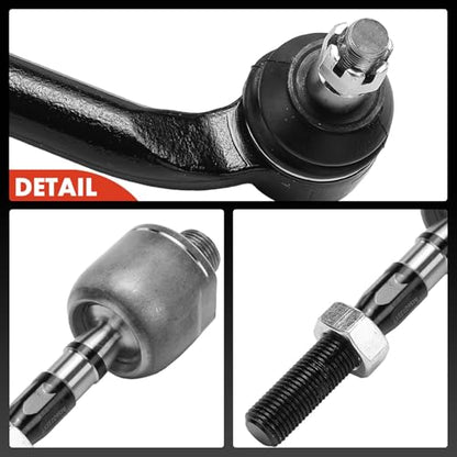 A-Premium Front Inner & Outer Tie Rod End Kit Fix Uneven Tire Wear
