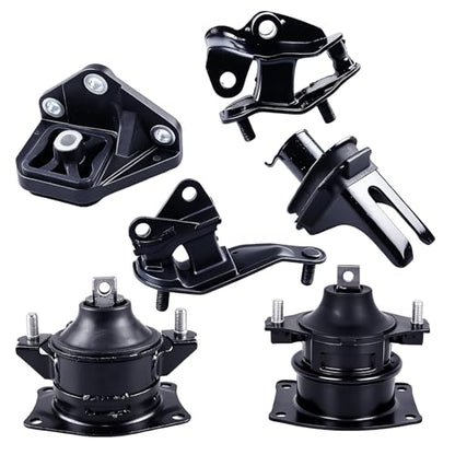 6PCS Engine Motor Mount Set Compatible with Accord 2003-2007 L4 2.4L Auto - size: 2003-2007 Honda Accord 2.4L Auto