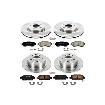PowerStop Z17 Replacement Brake Pad & Rotor Kit Front & Rear KOE6495 - style: Stock Replacement Kit