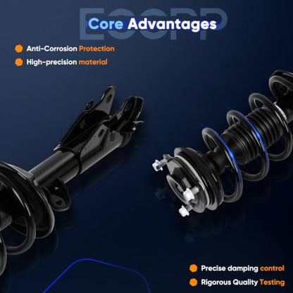 ECCPP Complete Struts Spring Assembly Front for Honda Civic 2012 - size: 172926 17292