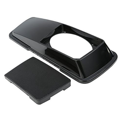 XMT-MOTO Hard Saddlebag Lids w/6 x 9speaker grilles Fit for Harley Touring - style: Unpainted 6x9 Saddlebag Lids (No Speaker,93-13)