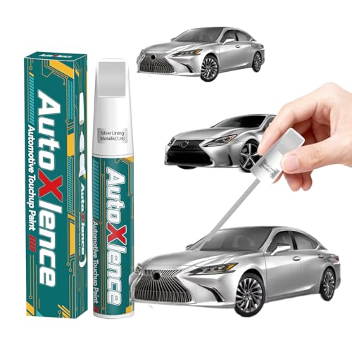 Silver Lining Metallic(1J4) Car Touch Up Paint Compatible with Lexus - color: Silver Lining Metallic(1J4) for CT200h/ES200/250/300h/NX200/300/300h, style: For Lexus