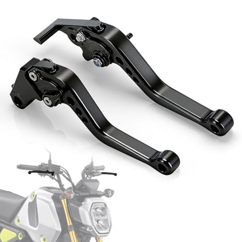 Brake Clutch Levers CNC for GROM 125 14-26 CB300R Monkey 125 18-25 CBR500R CBR500F CBR500X 13-21 CBR300R/F/FA 14-21 CB400F/R 13-15 CBR250R 11-15 Motorcycle Adjustable Lever Black