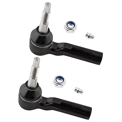 BOXI (Set of 4) 2x Front Inner Tie Rod Ends + 2x Front Outer Tie Rod Ends Fit for Chevrolet Silverado GMC Sierra 2500 HD 3500 HD 2011 2012 2013 2014 2015 2016 2017 2018 2019 |Replace EV800935 ES800901