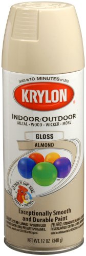 Krylon K05150607 ColorMaster Paint + Primer, Gloss, Almond, 12 oz. - color: Almond, size: 12 Ounce (Pack of 1), style: Gloss