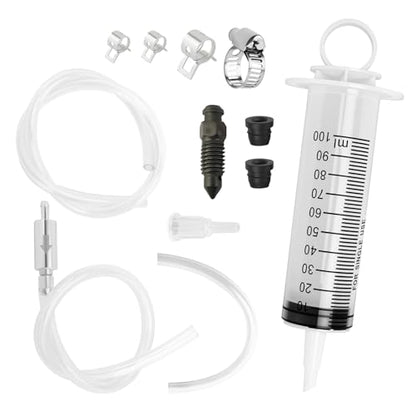 Motorcycle Brake Bleeder Kit with Brakes Bleeder Hose/100ml Syringe,Professional Brake Bleeding Tool for Brakes System Repair Maintenance,Hydraulic Disc Clutch Bleeders Kit