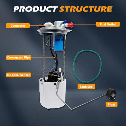 E3747M Fuel Pump Module Assembly Suitable for Silverado 1500 Sierra 1500 OE FP76298M, 19206532, FG1058 - size: E3747M-size: 43cm