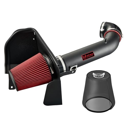 EVIL ENERGY Cold Air Intake Compatible for 2009-2013 Chevy Silverado 1500, GMC Sierra 1500 Yukon, Cadillac Escalade ESV EXT, Includes Heat Shield & Pre-Filter