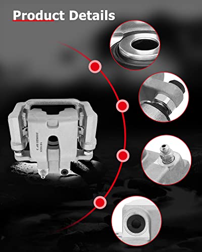 cciyu Rear Left Disc Brake Caliper w/Bracket 18B4970 For Chrysler,For Dodge - size: Rear Left[18B4970]