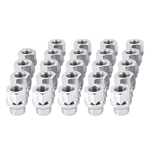 12x1.5 Extended (ET) Lug Nuts, Chrome, 24PCS - color: Chrome, size: 1.1inch
