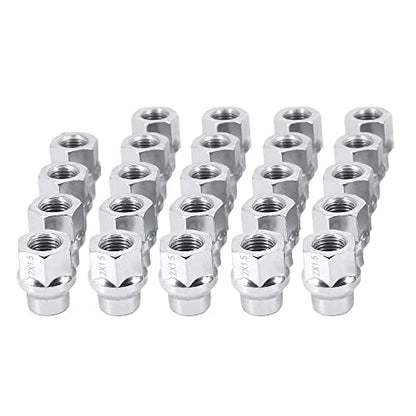 12x1.5 Extended (ET) Lug Nuts, Chrome, 24PCS - color: Chrome, size: 1.1inch