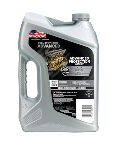 Valvoline Advanced Full Synthetic SAE 5W-30 Motor Oil 5 QT, Case of 3 - size: 5 QT, Pack of 3, style: Advanced Protection