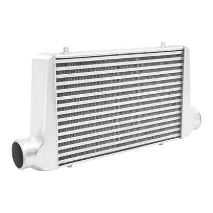 3 Inch Inlet/Outlet Diameter, Universal Aluminum Intercooler 25X12X3 inch, Turbo Front Mount Universal Aluminum Intercooler Cooling Kit - size: 25X12X3-3inch