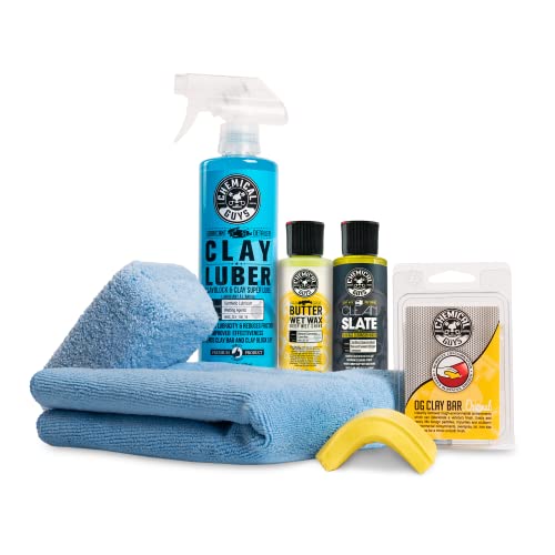Chemical Guys, Clay Bar & Luber Combo Kit for Smooth Paint, 6-Piece Set